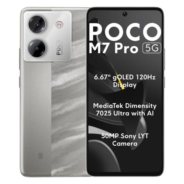 گوشی موبایل شیائومی مدل Poco M7 Pro 5G دو سیم کارت ظرفیت 512 گیگابایت و رم 12 گیگابایت - گلوبال - تصویر 2