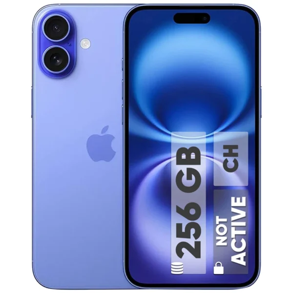 گوشی اپل دو سیم کارت مدل iPhone 16 (Not Active)  حافظه 256 گیگابایت و رم 8 گیگابایت - با کد رجیستری