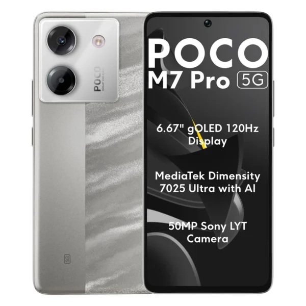 گوشی موبایل شیائومی مدل Poco M7 Pro 5G دو سیم کارت ظرفیت 256 گیگابایت و رم 12 گیگابایت - گلوبال - تصویر 2